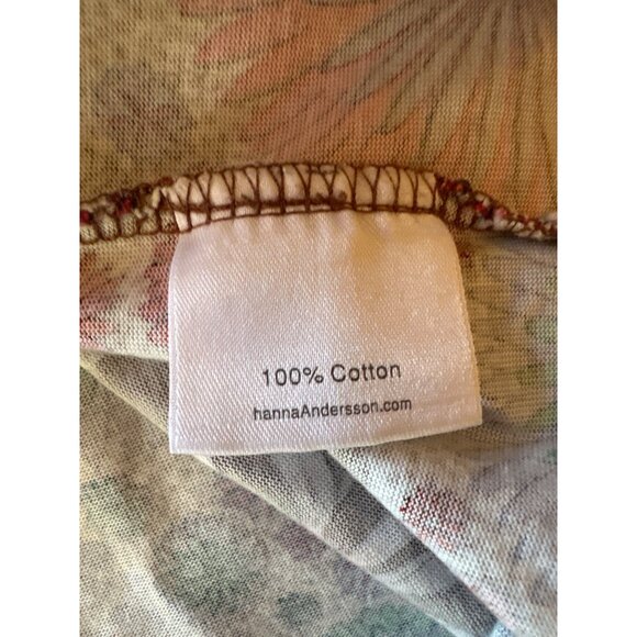 Hanna Andersson Floral Long Sleeve Dress Size 140 US 10 - Picture 3 of 5